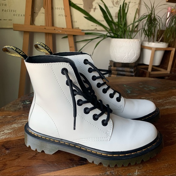 Dr Martens Luana White Boots | Poshmark